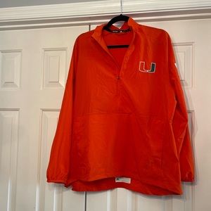 University of Miami 3/4 zip pullover